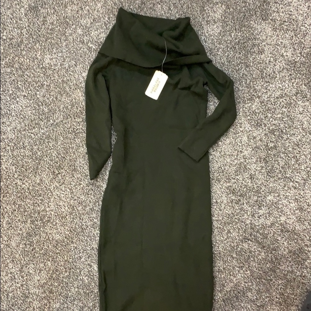 Forever 21 olive sweater dress